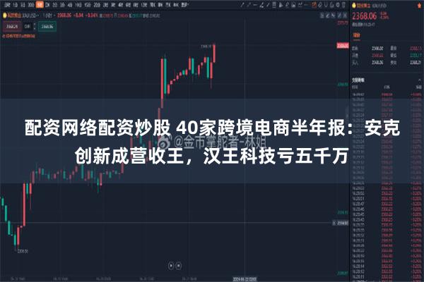 配资网络配资炒股 40家跨境电商半年报：安克创新成营收王，汉王科技亏五千万