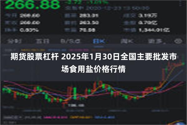 期货股票杠杆 2025年1月30日全国主要批发市场食用盐价格行情